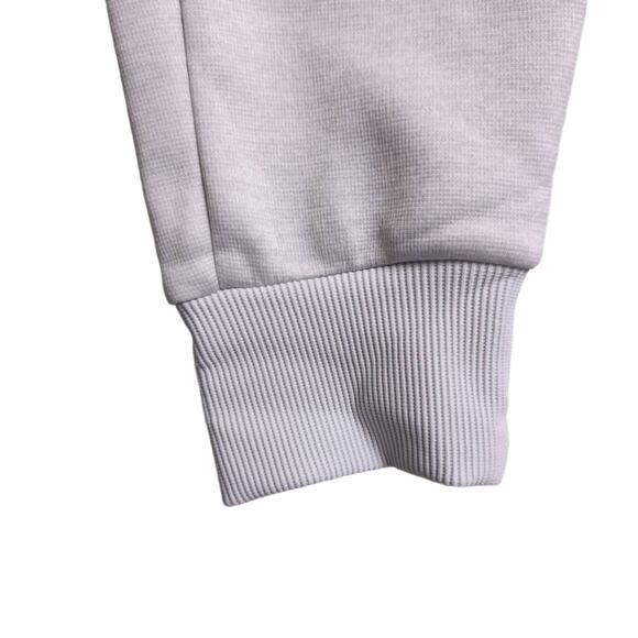 NWT Under Armour UA Fleece Jogger Light Grey Logo Ribbed Cuff Pants S - Picture 4 of 13